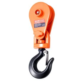 2 Ton Snatch Block with Swivel Hook, 3" Sheave 3/8" Inch Wire Rope