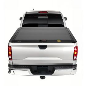 Retractable Tonneau Cover, 5.8 ft Hard Tonneau Cover with Built-in Drainage Pipe for 2021-2024 Chevy/GMC Silverado/Sierra 1500 Crew Cab