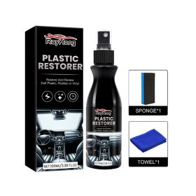 Rayhong Plastic Restorer, Car Seat Interior Instrument Panel Cleaning Decontamination Polish Refurbishing Agent