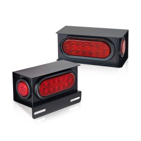 Trailer Lights, 10-30V LED Trailer Tail Lights Kit with Stop Brake Turn Tail Clearance (Side) Lamp