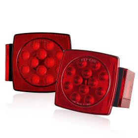 Trailer Lights, 12V LED Trailer Tail Lights Kit with Stop Brake Turn Tail License Plate Clearance Lamp