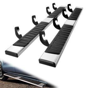 Running Boards, 6" Step Bars Compatible with 2007-2018 Chevy Silverado/GMC Sierra 1500 Crew Cab/2019 2500HD 3500HD 1500 LD