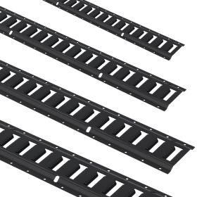 E Track Tie-Down Rail Kit, 18PCS 5' E-Tracks Set Includes 4 Steel Rails & 8 O-Ring Anchors & 4 Tie-Offs with D-Ring & 2 Ratchet Straps