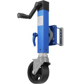 Trailer Jack with Wheel, 1600 lbs Heavy Duty Swivel Boat Trailer Jack PP Single Wheel, 10" Lift