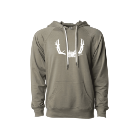 Olive Floral Buck Hoodie (size: S)