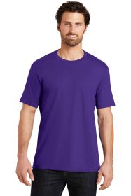 District Perfect Weight Tee DT104 (Color: Purple, size: S)