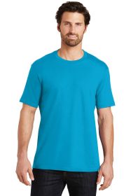 District Perfect Weight Tee DT104 (Color: Bright Turquoise, size: S)