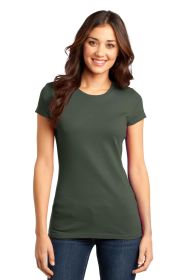 District Women's Fitted Very Important Tee DT6001 (Color: Olive, size: M)