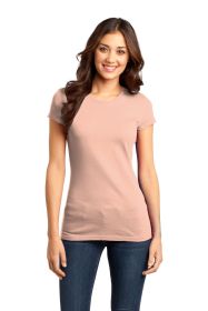 District Women's Fitted Very Important Tee DT6001 (Color: Dusty Peach, size: XL)