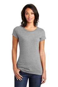 District Women's Fitted Very Important Tee DT6001 (Color: Light Heather Grey, size: 4XL)