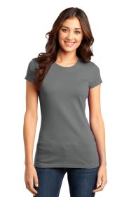 District Women's Fitted Very Important Tee DT6001 (Color: Grey, size: L)