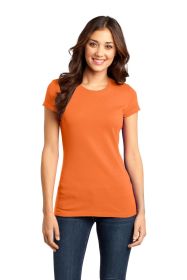 District Women's Fitted Very Important Tee DT6001 (Color: Orange, size: 3XL)