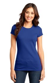 District Women's Fitted Very Important Tee DT6001 (Color: Deep Royal, size: L)