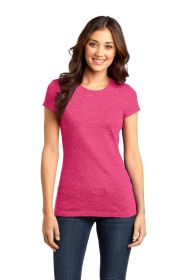 District Women's Fitted Very Important Tee DT6001 (Color: Heathered Watermelon, size: XXL)