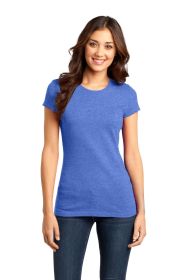 District Women's Fitted Very Important Tee DT6001 (Color: Royal Frost, size: L)