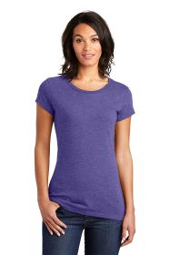 District Women's Fitted Very Important Tee DT6001 (Color: Heathered Purple, size: L)