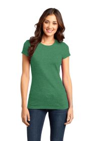 District Women's Fitted Very Important Tee DT6001 (Color: Heathered Kelly Green, size: M)