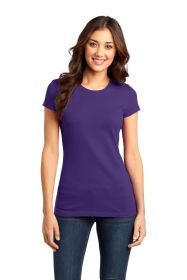 District Women's Fitted Very Important Tee DT6001 (Color: Purple, size: 3XL)