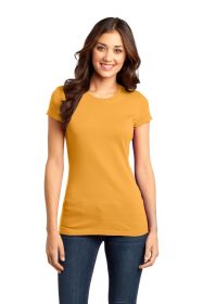 District Women's Fitted Very Important Tee DT6001 (Color: Gold, size: XXL)