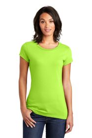 District Women's Fitted Very Important Tee DT6001 (Color: Lime Shock, size: 4XL)