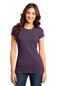 District Women's Fitted Very Important Tee DT6001 (Color: Eggplant, size: S)